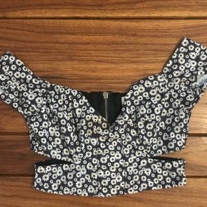 LF off the shoulder crop top